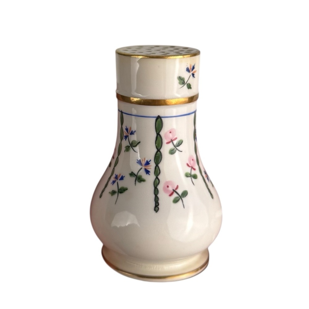 Vintage Minton Floral Pink Lux‎ Cottage Core Salt Or Pepper Shaker Rare D14Q